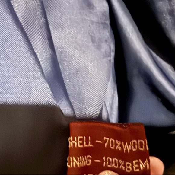 Nordstrom Men’s Charcoal Zip-Up Jacket Wool - Picture 9 of 10